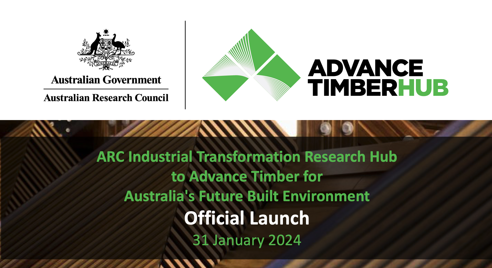 ARC Advance Timber Hub Launch Presentation  – Professor Keith Crews